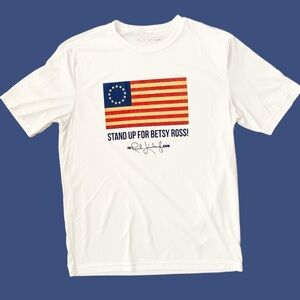 Rush Limbaugh Show Tee Shirt M Betsy Ross American Flag Patriotic ￼